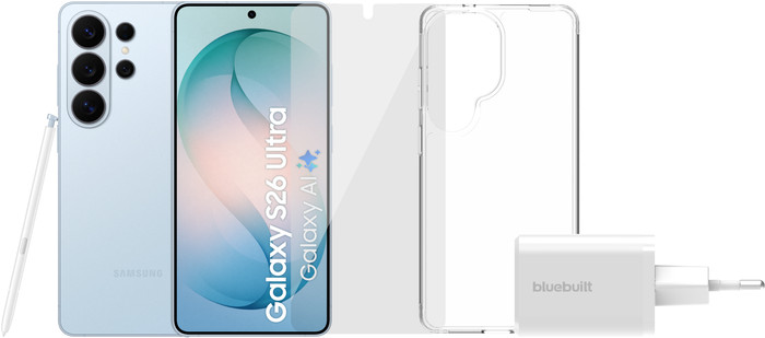 Samsung Galaxy S26 Ultra 1TB Light Blue 5G + Complete Accessory Pack Main Image