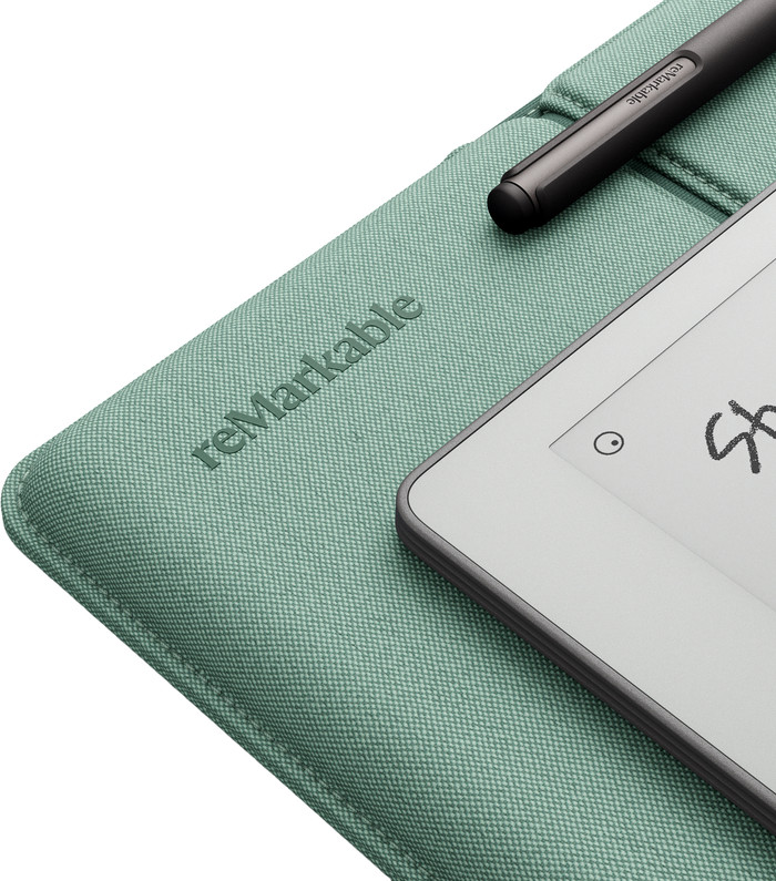 reMarkable Paper Pure met Sleeve Groen detail