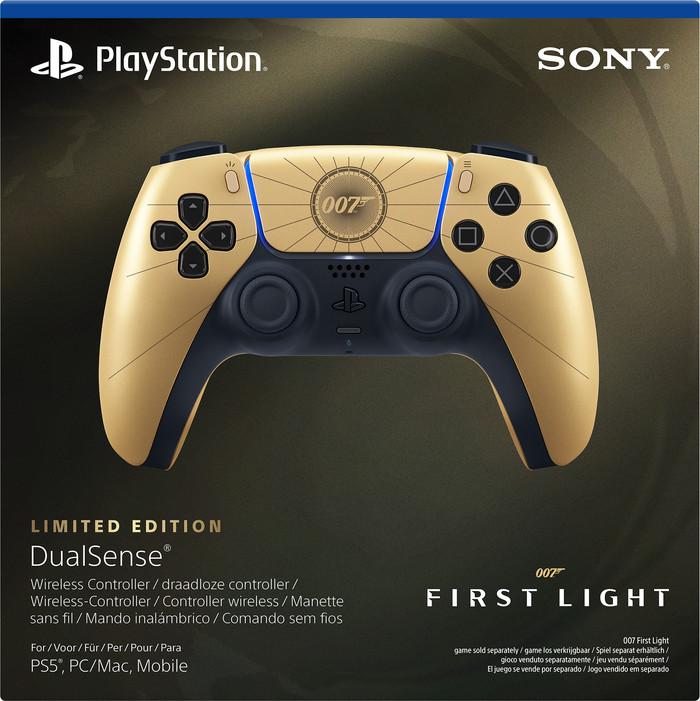 Sony PlayStation 5 DualSense Wireless Controller 007 First Light Limited Edition packaging