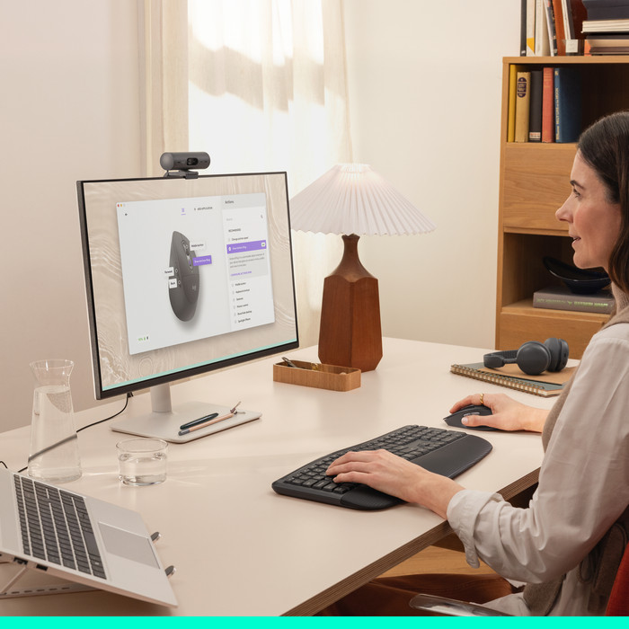 Logitech Signature Comfort Plus M850 L Draadloze Muis Graphite product in gebruik