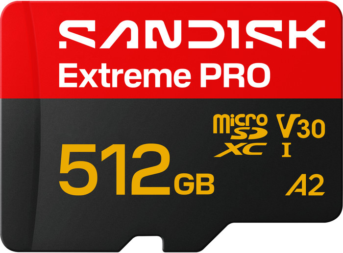 SANDISK Extreme PRO microSDXC 512GB 250MB/s voorkant