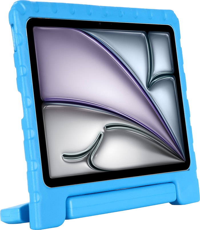 Just in Case iPad Air (2026/2025/2024) Kids Cover Blauw linkerkant