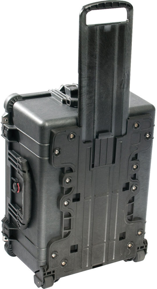 Peli 1610 Protector Case Zwart Trolley met plukschuim achterkant