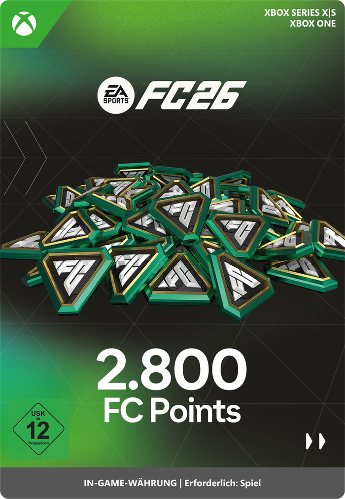 EA Sports FC 26 2800 FC Points Xbox Series X|S en Xbox One - Digitaal voorkant