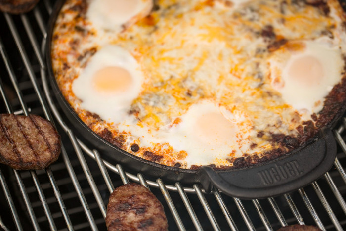 Weber GBS griddle product in use