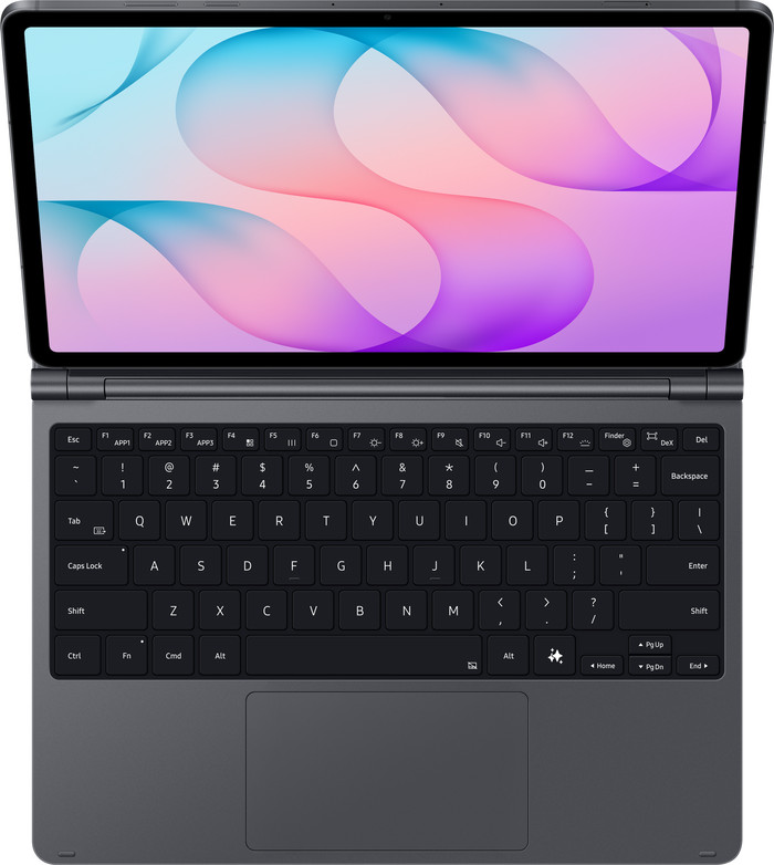 Samsung Galaxy Tab S12 Plus 12,6 inch 256GB Wifi Grijs + Toetsenbord QWERTY bovenkant