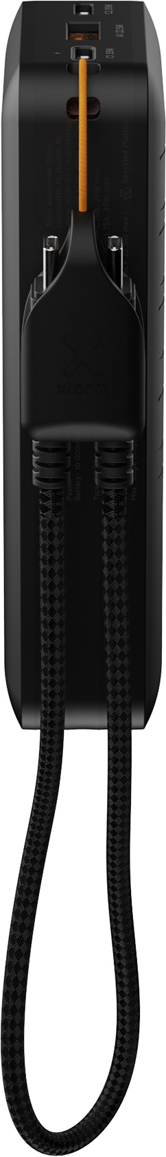 Xtorm NextGen 35W Powerbank 10.000 mAh Zwart onderkant