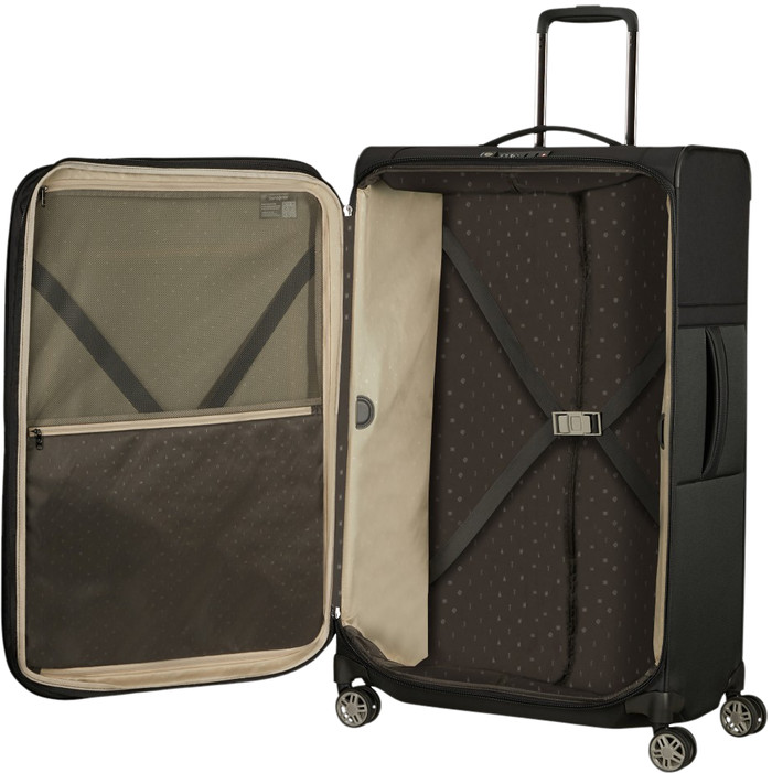 Samsonite Spinner Expandable 78cm Black binnenkant