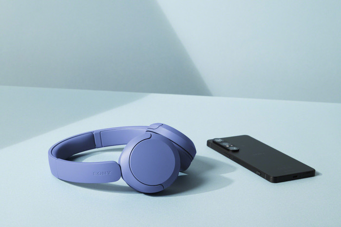 Sony WH-CH535 Blue product in use