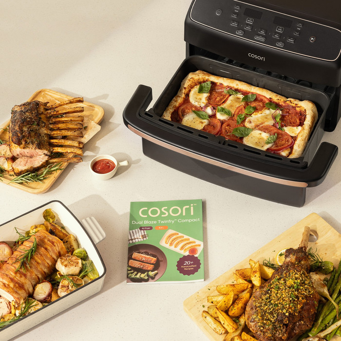 Cosori Dual Blaze TwinFry Compact product in gebruik