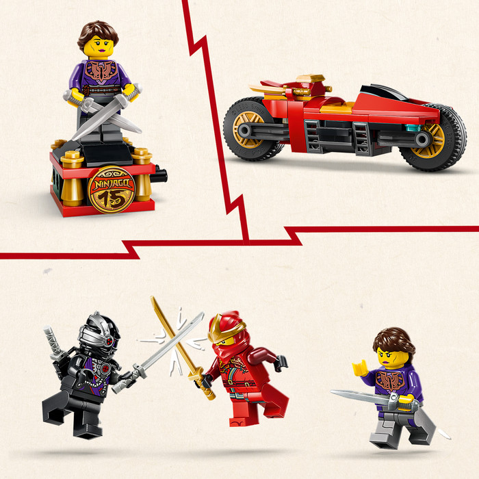 LEGO Ninjago 15-jarig jubileum: X-1 Ninja Charger 71867 product in gebruik