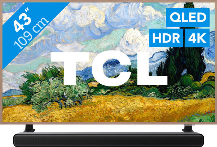 TCL QLED 43" A400 Pro (2026) + TCL S45H 2.0 Soundbar Main Image