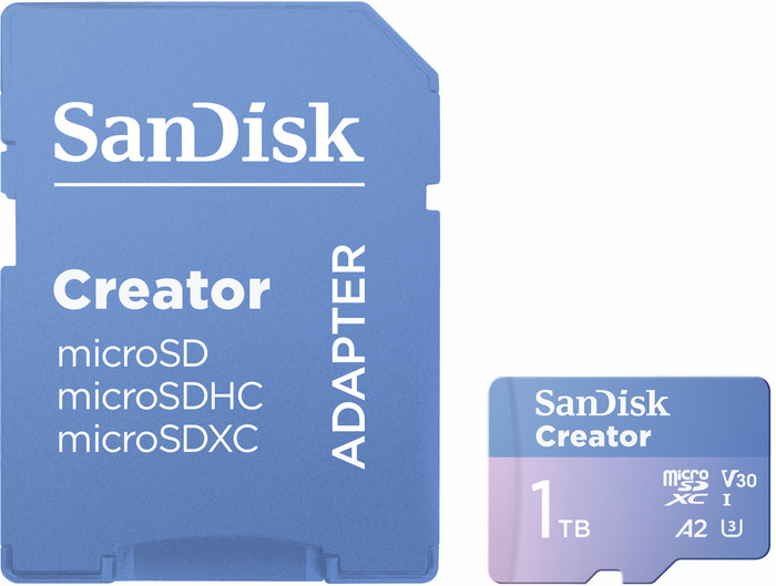 SANDISK MicroSDXC Creator 1TB 130MB/s samengesteld product