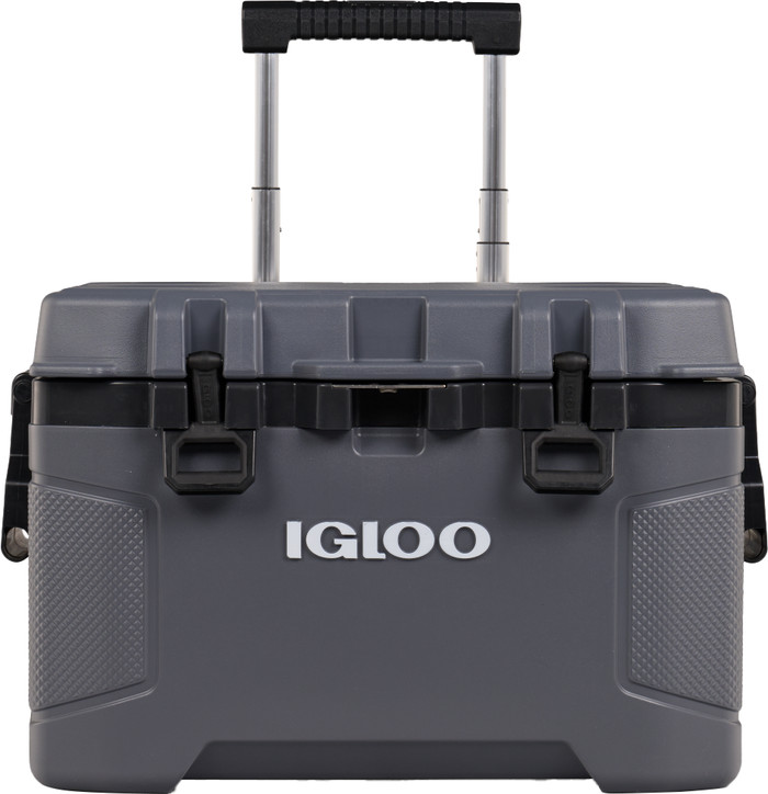 Igloo Trailmate 52 QT Carbonite Roller Cooler front