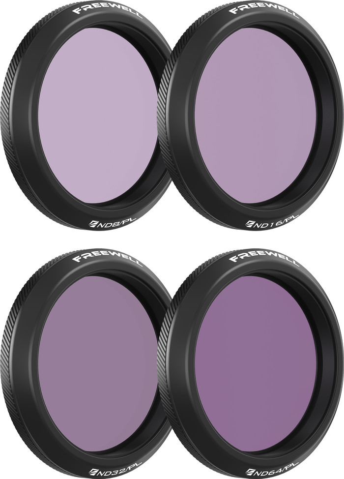 Freewell DJI Osmo Action 5 Pro Filters Bright Day 4 Pack Main Image