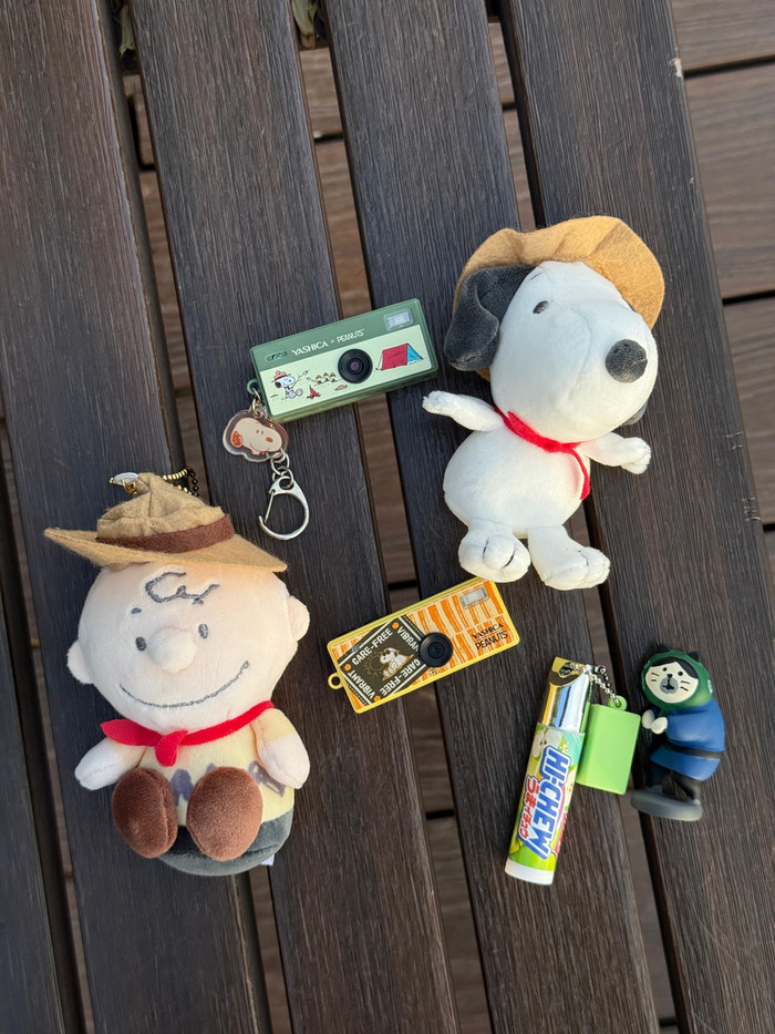 Yashica Funtastic Keychain Camera Peanuts Sweet Dreams Home product in gebruik