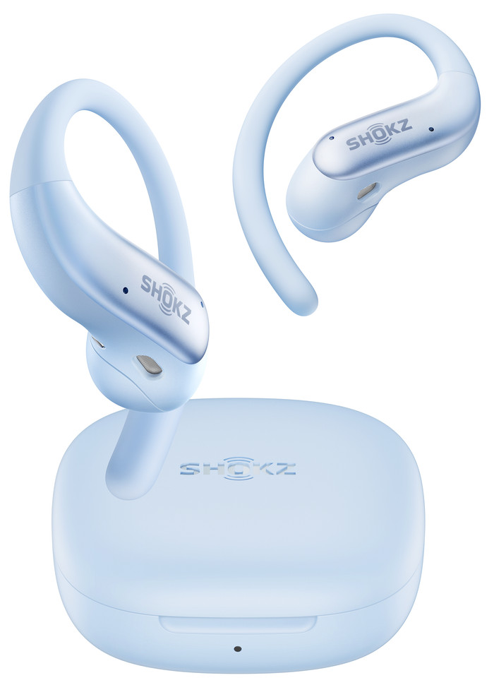 Shokz OpenFit Air 2 Blauw voorkant