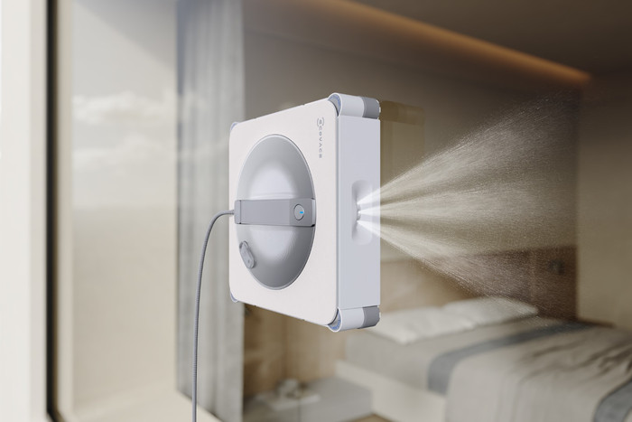 Ecovacs WINBOT W2S Pro Omni product in gebruik
