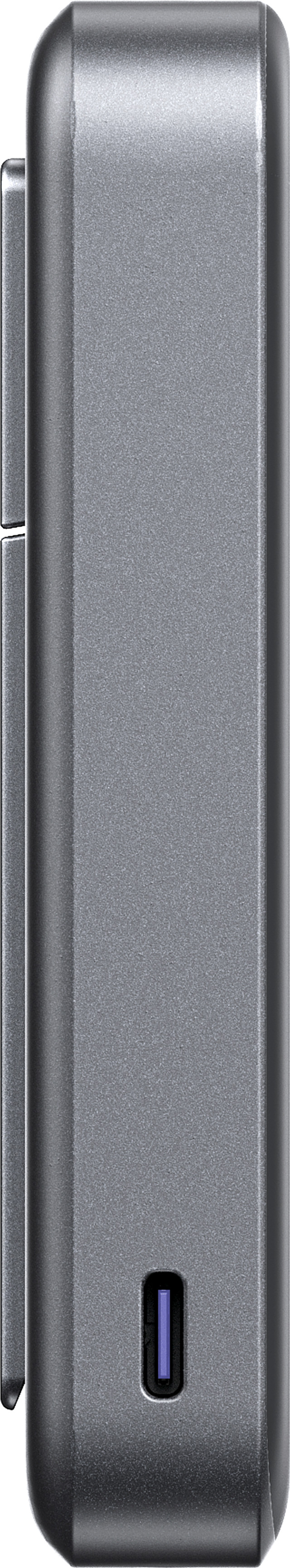 Anker Draadloze Powerbank 10.000 mAh met MagSafe en Qi2 25W Grijs linkerkant