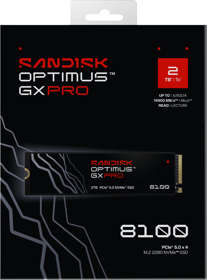 SANDISK Optimus GX PRO 8100 2TB PCIe 5.0 NVMe SSD Main Image