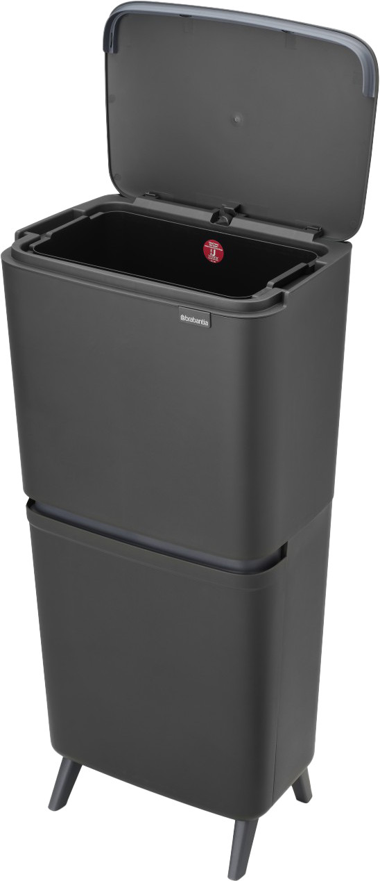 Brabantia SortUp Recycle Hi afvalemmer 25+10+10L Grijs rechterkant