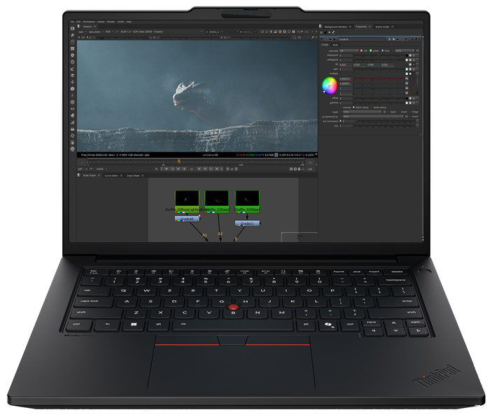 Lenovo ThinkPad P14s Gen 7 (Intel) Copilot+ PC - 21XJ001DMH QWERTY voorkant