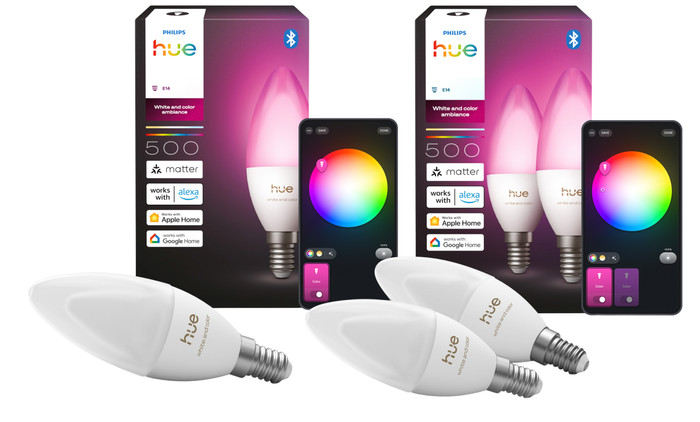 Philips Hue Kaarslamp White and Color E14 3-Pack Main Image