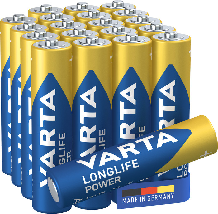 Varta Longlife Power AAA Pack 20 stuks voorkant