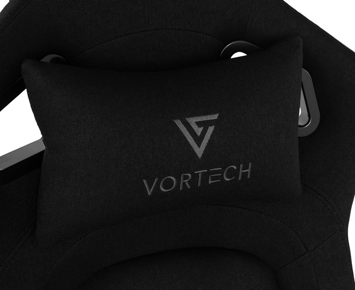 Vortech Pro Gamestoel Zwart + Vloermat detail
