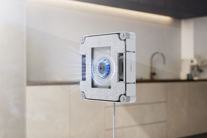 Ecovacs WINBOT W2S Pro Omni product in gebruik