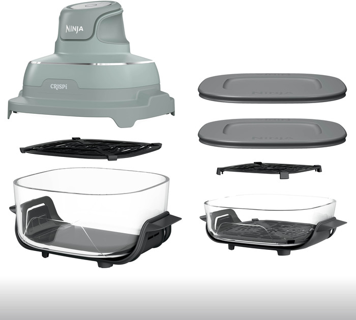Ninja CRISPi 4-in-1 Glazen Airfryer Groen detail