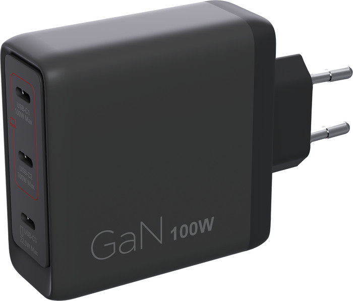 Lenovo Multi-port Usb C 100W GaN Oplader rechterkant