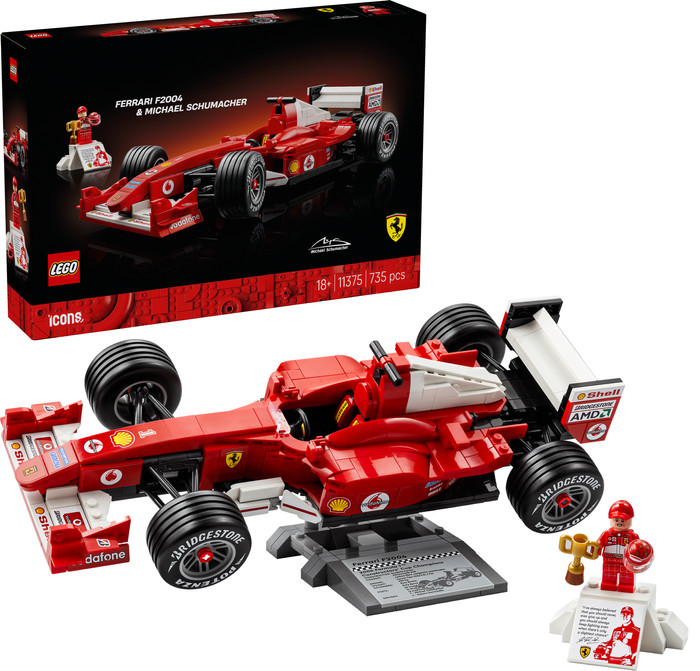LEGO Icons F1 Ferrari met Michael Schumacher 11375 rechterkant