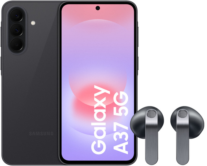 Samsung Galaxy A37 256GB Zwart 5G + Samsung Galaxy Buds4 Zwart Main Image