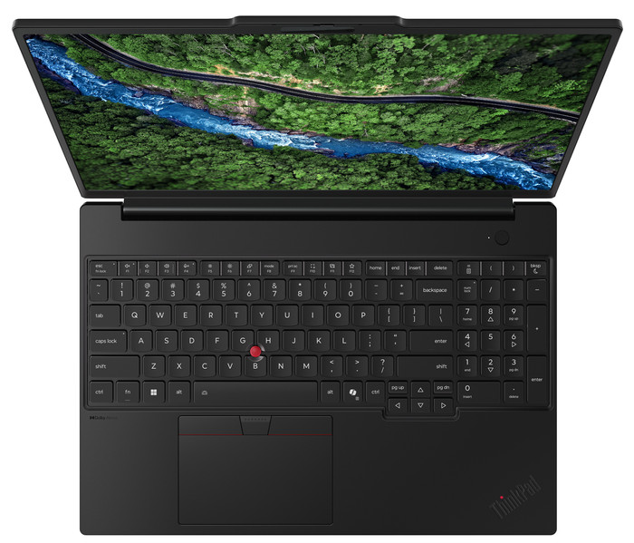 Lenovo ThinkPad P16s Gen 5 (AMD) Copilot+ PC - 21XG002FMH OLED QWERTY bovenkant