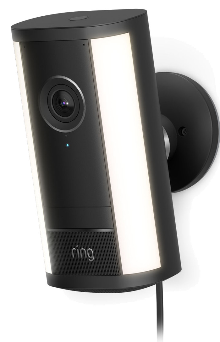 Ring Spotlight Camera Pro 2e Generatie Bedraad Zwart rechterkant