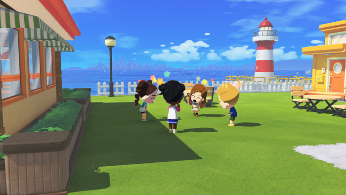 Nintendo Switch Lite + Tomodachi Life: Living the Dream product in gebruik