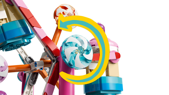 LEGO Friends Reuzenrad van Snoep en Cupcakes 42700 detail