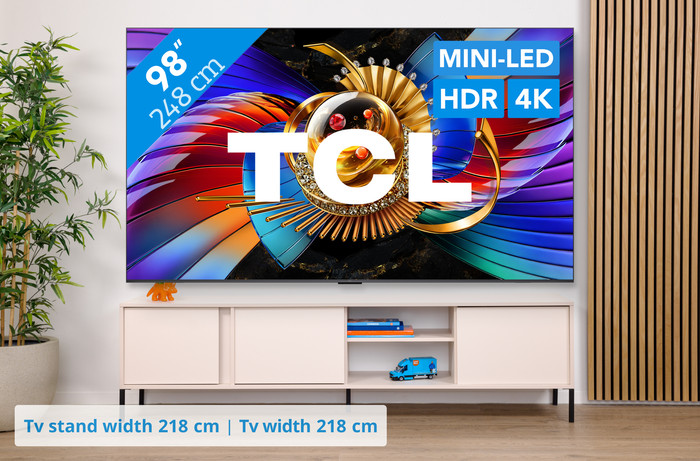 TCL SQD Mini-LED 98 inches 80L (2026) visual Coolblue 1