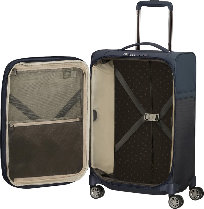 Samsonite Spinner Expandable 35cm Blue binnenkant