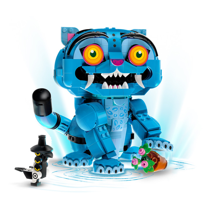 LEGO KPop Demon Hunters Derpy Tiger en Sussie Bird 72537 product in gebruik