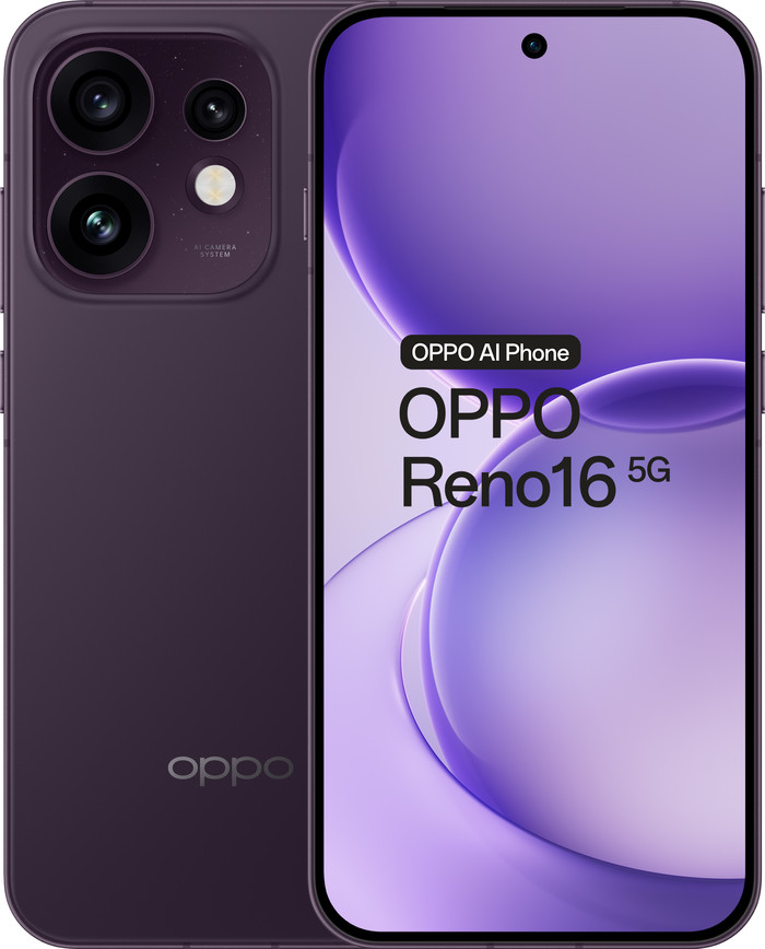OPPO Reno16 512GB Paars 5G Main Image