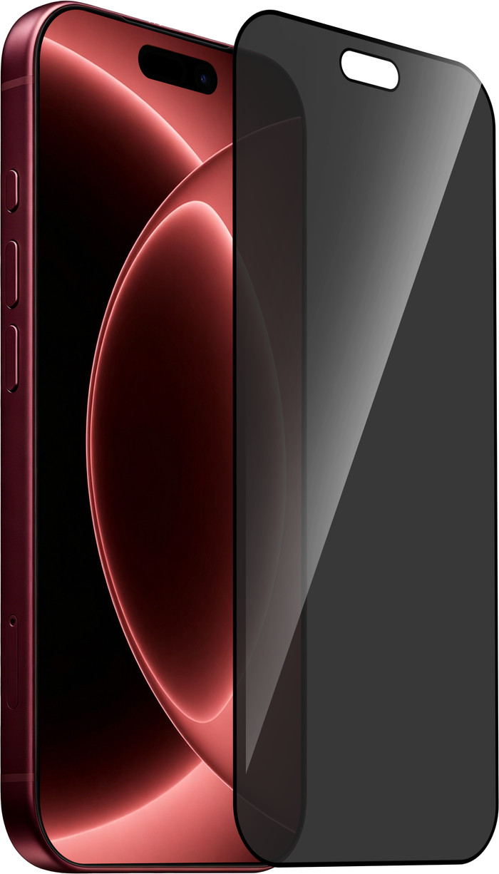 BlueBuilt iPhone 18 Pro Max Privacy Filter Screenprotector Glas detail