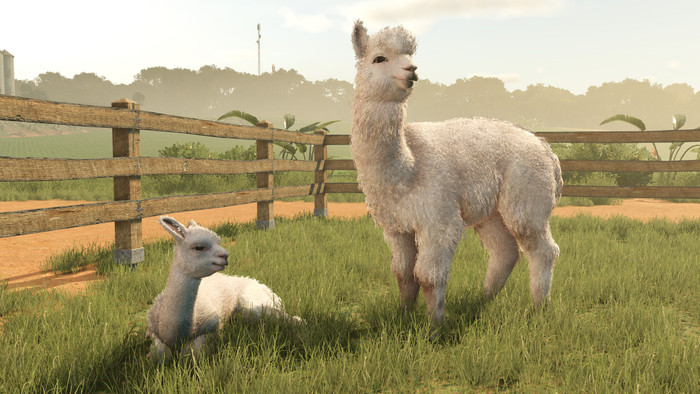 Farming Simulator 25: Beans & Alpacas Edition PS5 product in gebruik