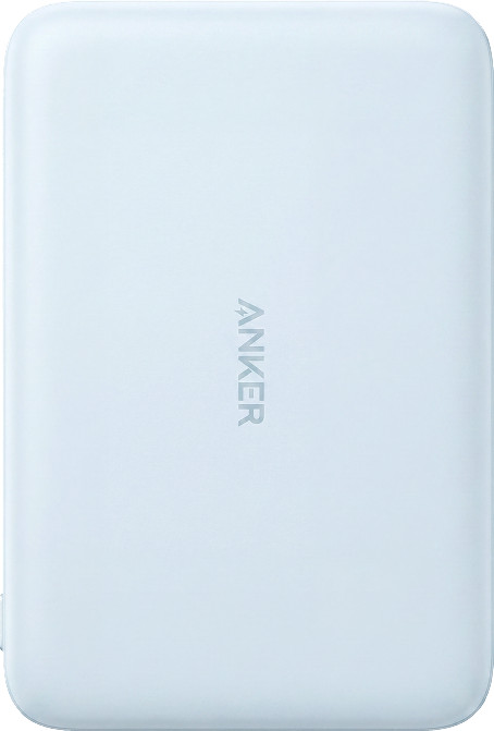 Anker Nano MagGo Draadloze Powerbank met MagSafe en Qi2 5.000 mAh Blauw voorkant