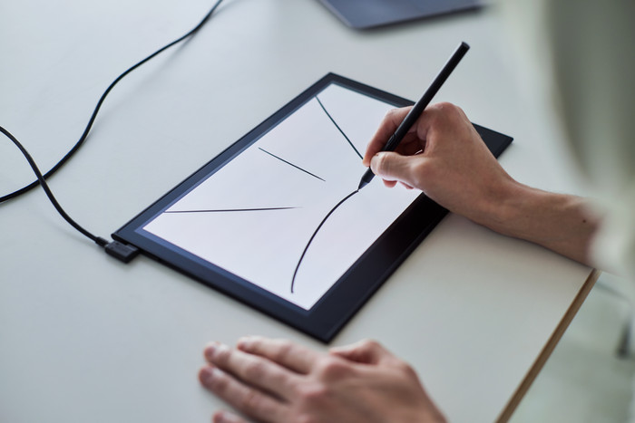 Wacom Movink 13 product in gebruik