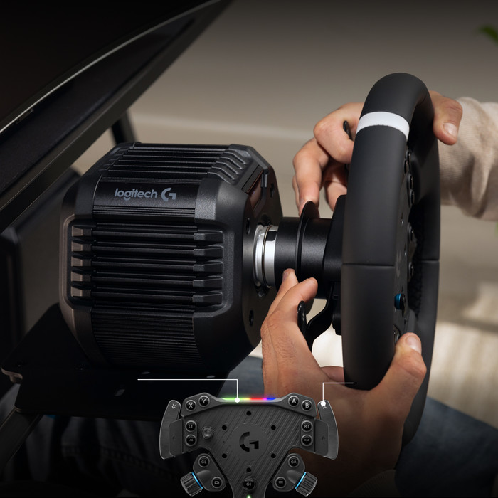 Logitech G RS50 System PC product in gebruik