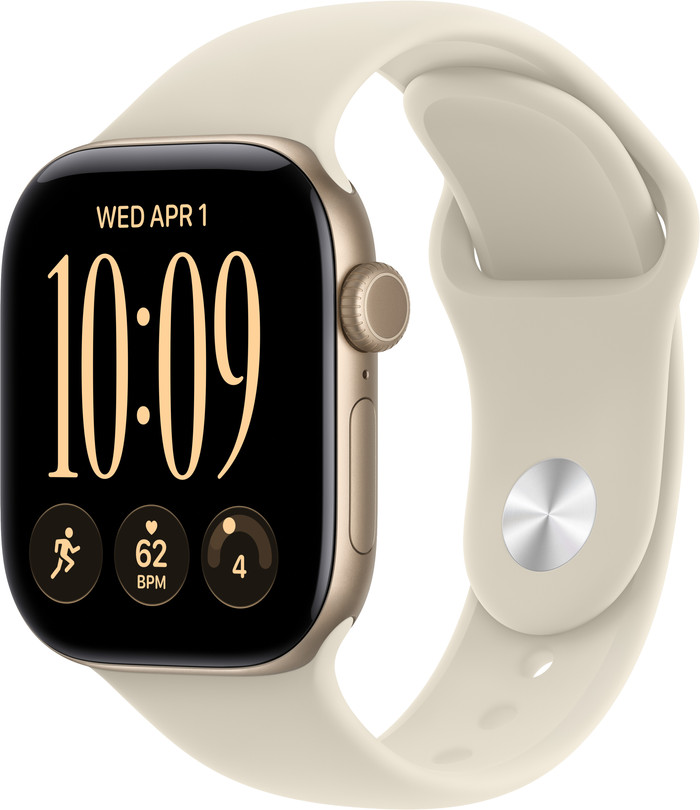 Apple Watch Series 12 Cellular 42mm Goud Sportband M/L Main Image