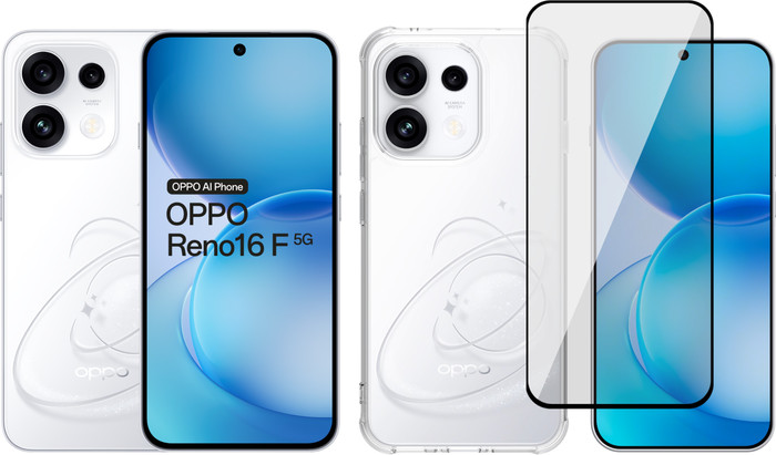 OPPO Reno16 F 256GB Wit 5G + Accessoirepakket Main Image