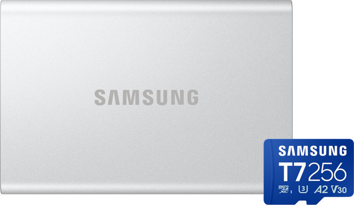 Samsung T7 Resurrected Portable SSD 4TB + Samsung MicroSDXC T7 256GB 170MB/s Main Image